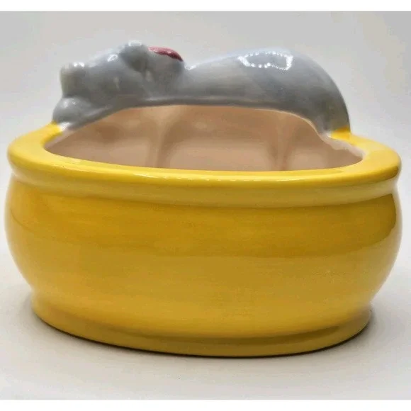 Chia Pet Cat Grass Planter - Snoozing Kitty - Rare Version - Picture 3 of 7